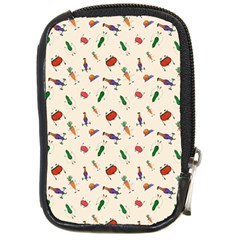 Vegetables Athletes Compact Camera Leather Case by SychEva