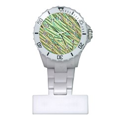 Green Leaves Plastic Nurses Watch by goljakoff