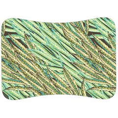 Green Leaves Velour Seat Head Rest Cushion by goljakoff