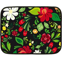 Russian Khokhloma Double Sided Fleece Blanket (mini) 