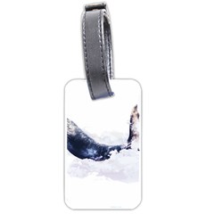 Blue Whale Luggage Tag (one Side) by goljakoff