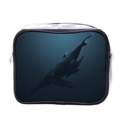 Whales Family Mini Toiletries Bag (one Side) by goljakoff