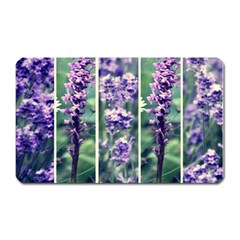 Collage Fleurs Violette Magnet (rectangular) by kcreatif