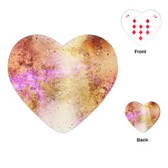 Golden Paint Playing Cards Single Design (heart) by goljakoff