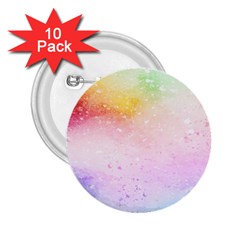 Rainbow Paint 2 25  Buttons (10 Pack)  by goljakoff
