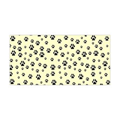 Pattern Silhoutte Paw On Yellow Yoga Headband