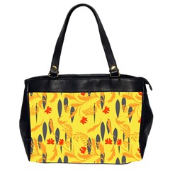 Folk Floral Pattern  Abstract Flowers Print  Seamless Pattern Oversize Office Handbag (2 Sides) by Eskimos