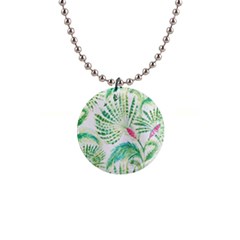  Palm Trees By Traci K 1  Button Necklace by tracikcollection
