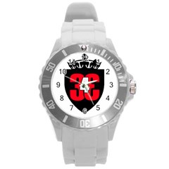 343 Logo Round Plastic Sport Watch (l) by 343Initiative