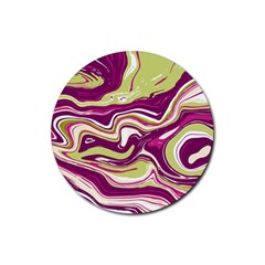 Vector Vivid Marble Pattern 5 Rubber Coaster (round)  by goljakoff