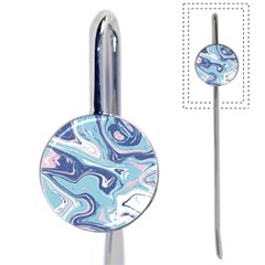 Blue Vivid Marble Pattern Book Mark by goljakoff