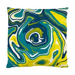 Green Vivid Marble Pattern 14 Standard Cushion Case (two Sides) by goljakoff