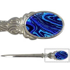 Blue Vivid Marble Pattern 16 Letter Opener by goljakoff