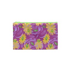 Folk Floral Pattern  Abstract Flowers Surface Design  Seamless Pattern Cosmetic Bag (xs) by Eskimos