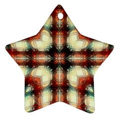Royal Plaid  Star Ornament (two Sides) by LW41021