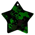 Cyber Camo Star Ornament (Two Sides) Front