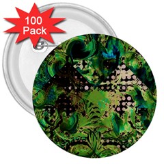 Peacocks And Pyramids 3  Buttons (100 Pack)  by MRNStudios