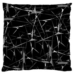 Black And White Splatter Abstract Print Standard Flano Cushion Case (one Side) by dflcprintsclothing