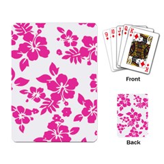 Hibiscus Pattern Pink Playing Cards Single Design (rectangle) by GrowBasket