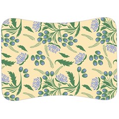 Folk Floral Pattern  Abstract Flowers Surface Design  Seamless Pattern Velour Seat Head Rest Cushion by Eskimos