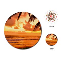 Sunset Beauty Playing Cards Single Design (round) by LW323