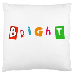 Bright Colorful Simple Artistic Vivid Unique Large Cushion Case (two Sides) by oddybuddystore