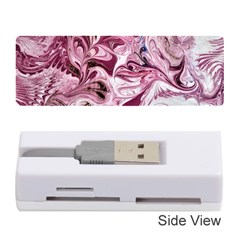 Dusty Pink Marbling Memory Card Reader (stick) by kaleidomarblingart