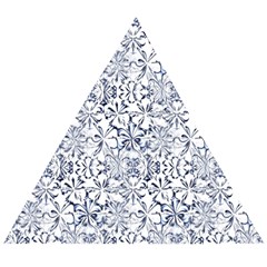 Pretty Porcelain Wooden Puzzle Triangle by MRNStudios