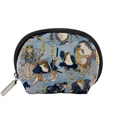 Famous Heroes Of The Kabuki Stage Played By Frogs  Accessory Pouch (small) by Sobalvarro