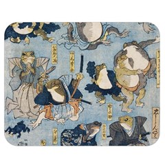 Famous Heroes Of The Kabuki Stage Played By Frogs  Double Sided Flano Blanket (medium)  by Sobalvarro