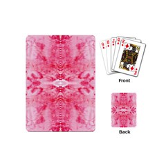 Pink Marbling Ornate Playing Cards Single Design (mini) by kaleidomarblingart