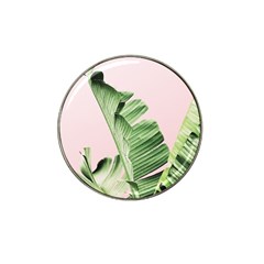 Palm Leaves On Pink Hat Clip Ball Marker (10 Pack) by goljakoff