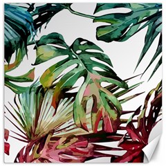 Tropical Leaves Canvas 16  X 16  by goljakoff