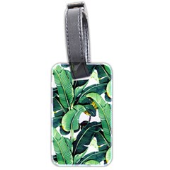 Banana Leaves Luggage Tag (two Sides) by goljakoff