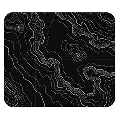 Black Topography Double Sided Flano Blanket (small)  by goljakoff