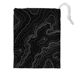 Topography Map Drawstring Pouch (5xl) by goljakoff