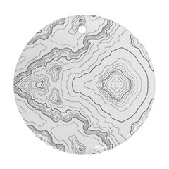 Topography Map Ornament (round) by goljakoff