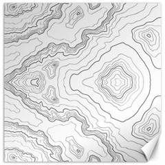 Topography Map Canvas 16  X 16  by goljakoff