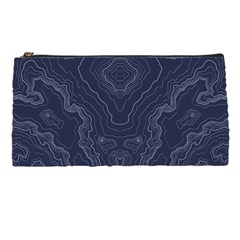 Blue Topography Pencil Case by goljakoff