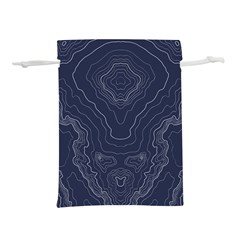 Blue Topography Lightweight Drawstring Pouch (m) by goljakoff