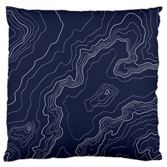 Topography Map Standard Flano Cushion Case (two Sides) by goljakoff