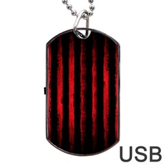 Red Lines Dog Tag Usb Flash (one Side) by goljakoff