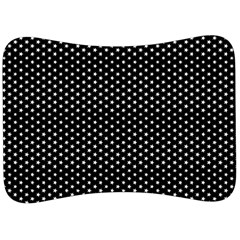 Stars On Black Ink Velour Seat Head Rest Cushion by goljakoff