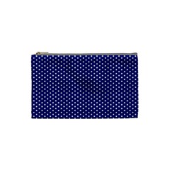 Stars Blue Ink Cosmetic Bag (small) by goljakoff