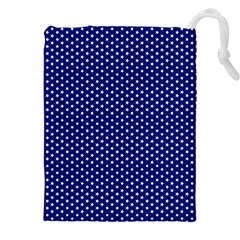 Stars Blue Ink Drawstring Pouch (4xl) by goljakoff