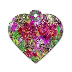 Jungle Love Dog Tag Heart (two Sides)
