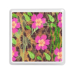 Jungle Floral Memory Card Reader (square) by PollyParadise