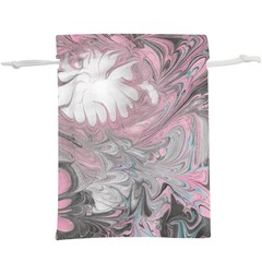 Painted Petals-marbling  Lightweight Drawstring Pouch (xl)