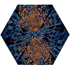 Fractal Galaxy Wooden Puzzle Hexagon by MRNStudios