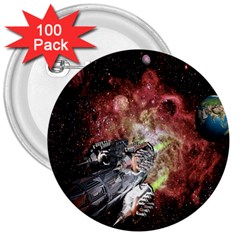 Space 3  Buttons (100 Pack)  by LW323